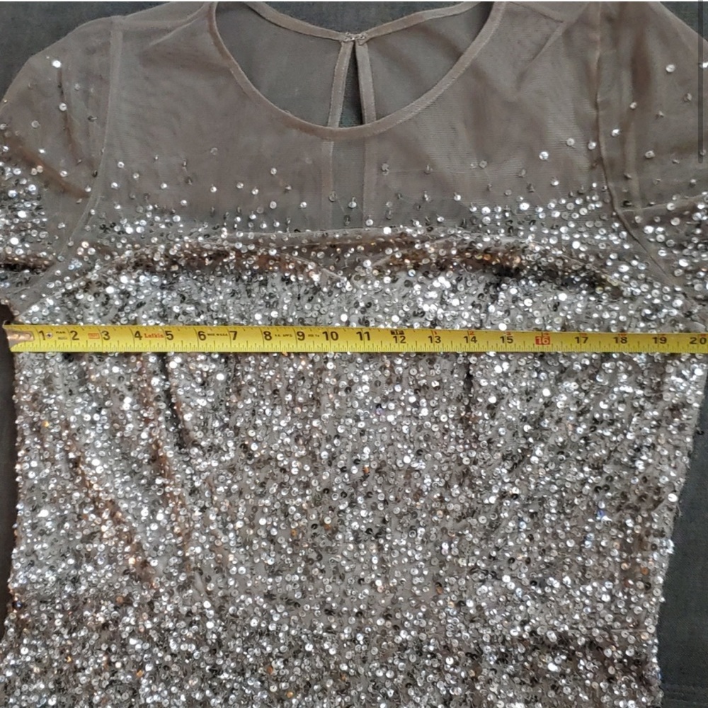 Full Length Sequin Ombre Gown - image 7